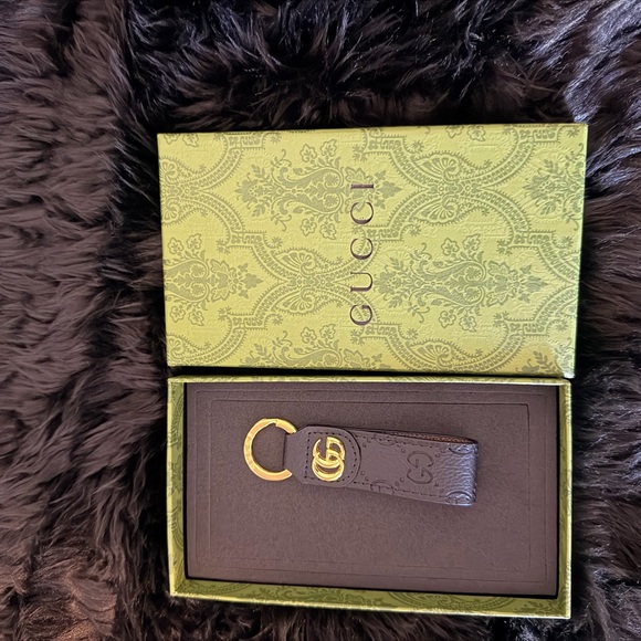 Gucci Black and Gold Key Holder